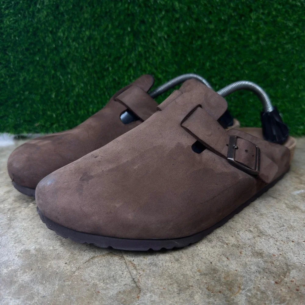 Vintage Birkenstock Boston Clogs Gorpcore Naturecore Workwear Brown 43 10M
